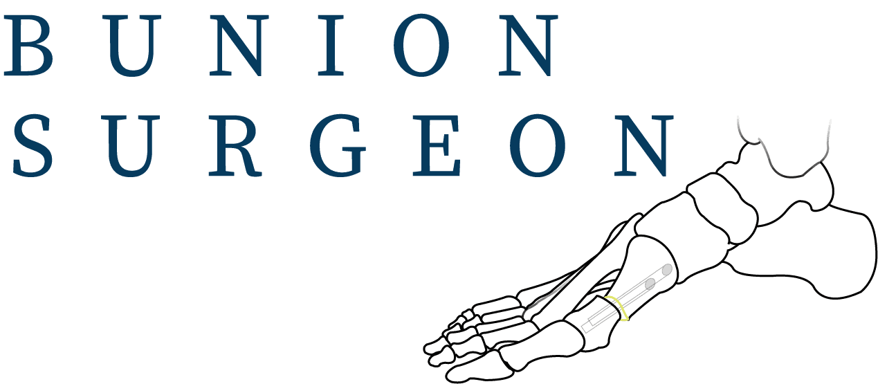 Bunion surgeon logo